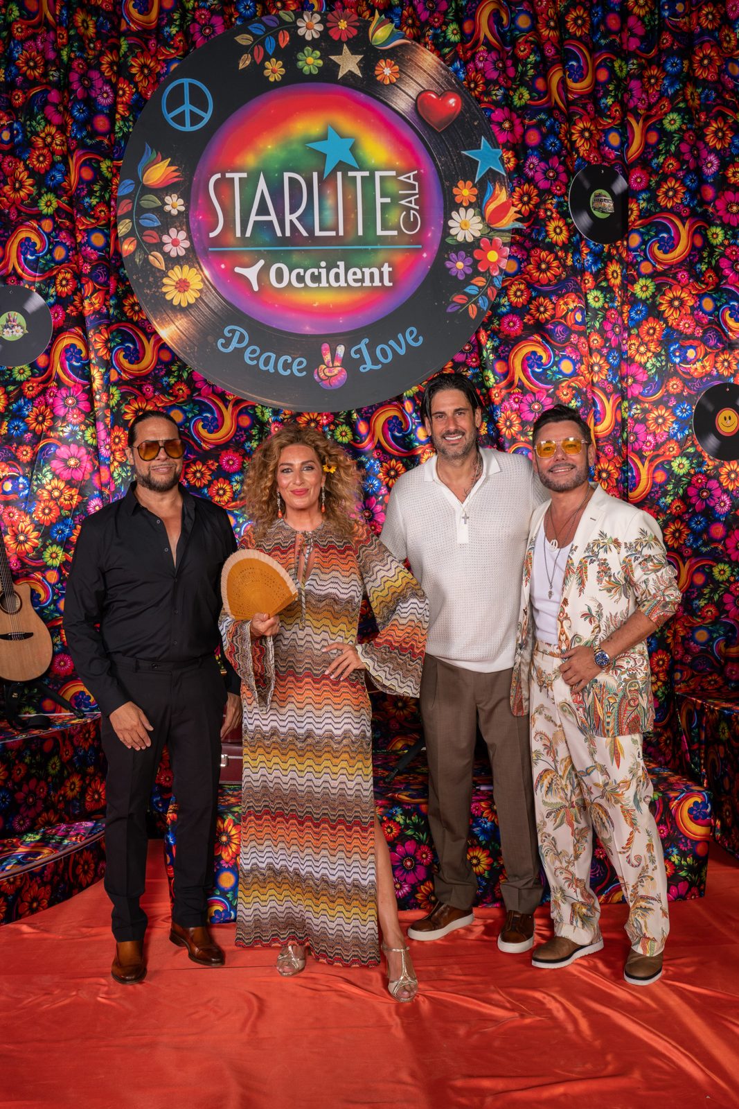Joaquín Cortés con Estrella Morente y Miguel Poveda en el photocall de la Gala